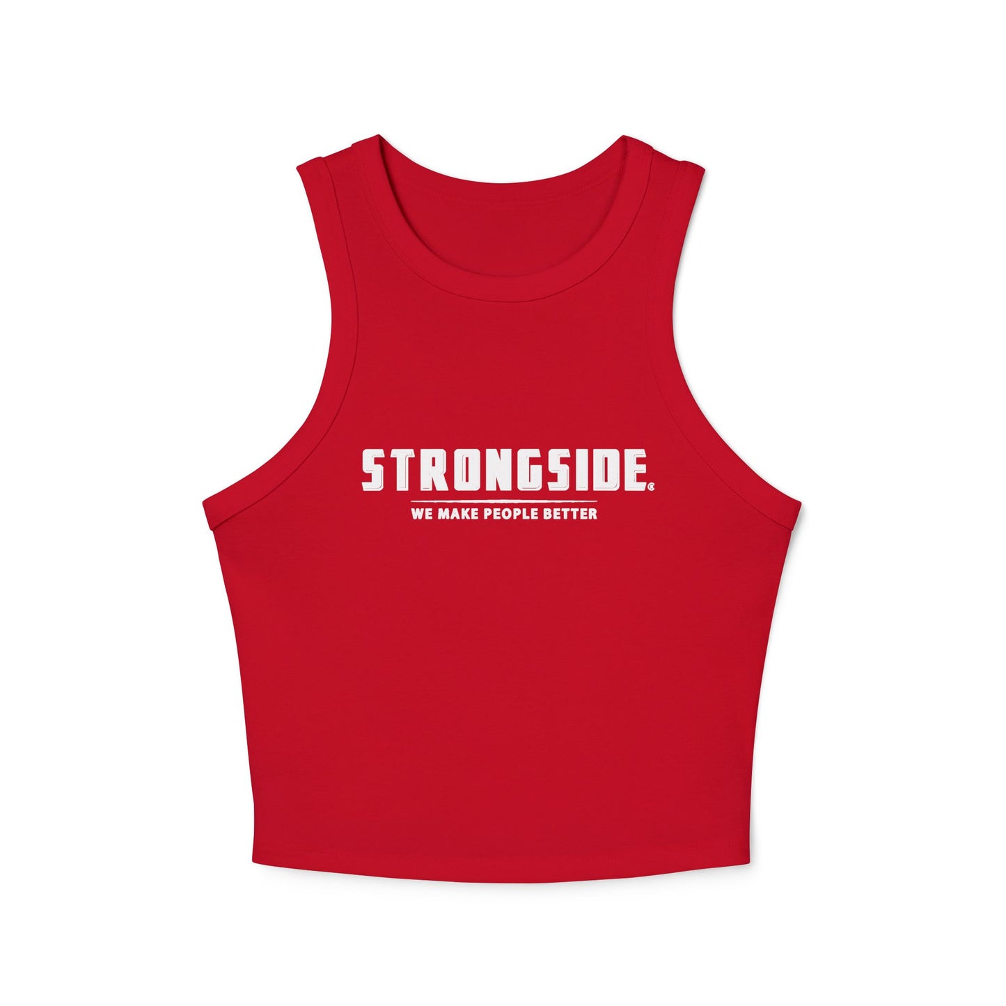 STRONGSIDE Women's Micro Rib Racer Tank Top