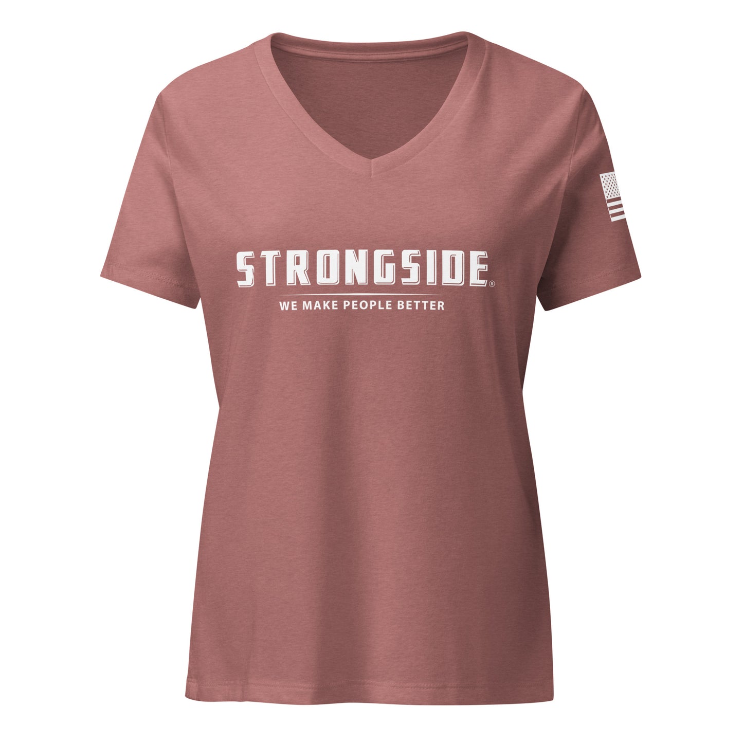 STRONGSIDE - Women’s relaxed v-neck t-shirt