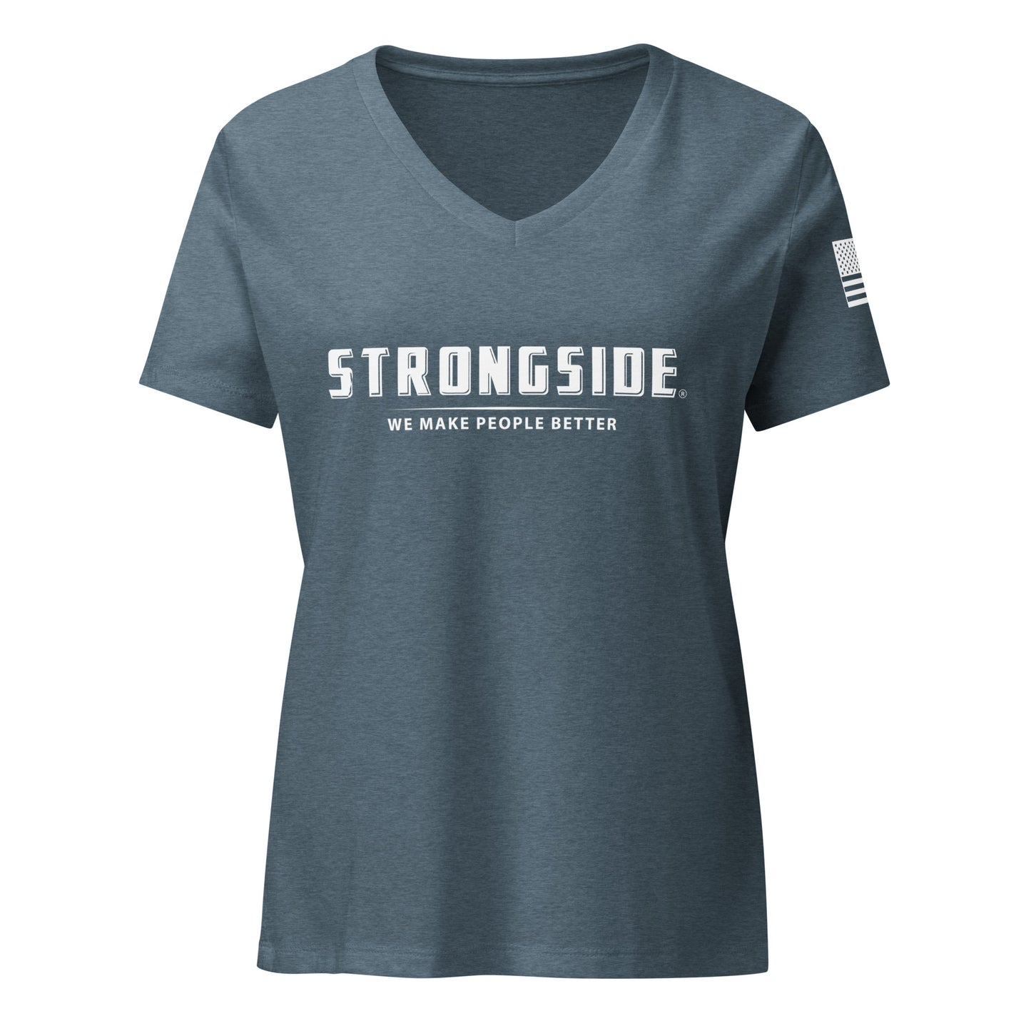 STRONGSIDE - Women’s relaxed v-neck t-shirt